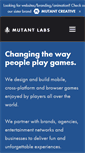 Mobile Screenshot of mutantlabs.com